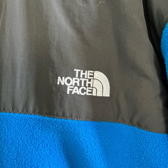 Men’s North Face Blue Gray Jacket Coat Size XL Mint Condition Fleece - Picture 6 of 8